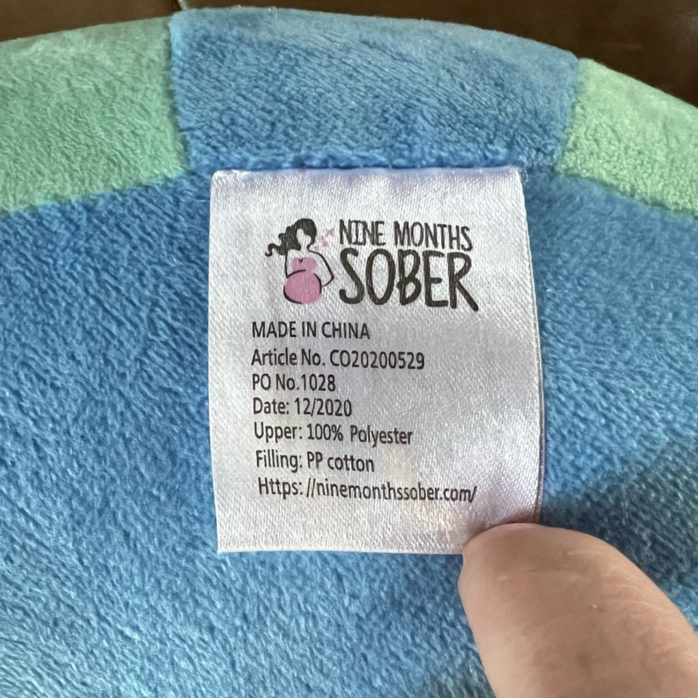 Plushee Baby Support Seat, Nine Months Sober - Picture 3 of 6